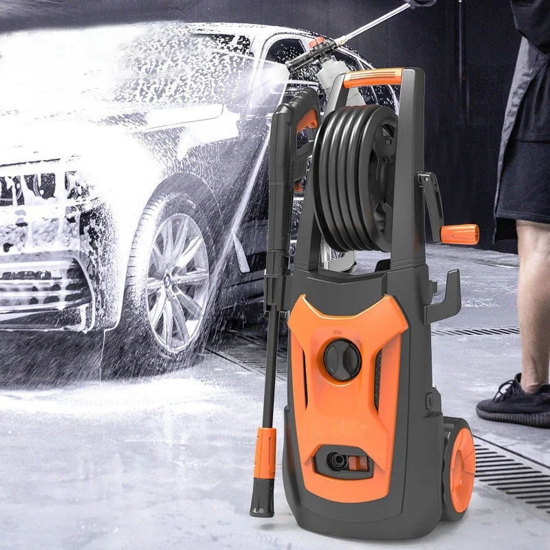 Motor Portable Car Washing Machine High Pressure Water Spray Gun High Pressure Car Washing Machine Durable Vertical Car Washer 4