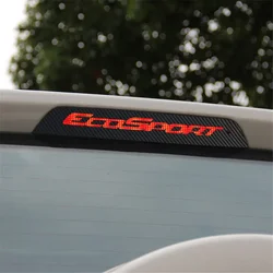 Carbon Fiber Stickers For Ford Ecosport 2012-2014 Decals Rear High Mounted Stop Brake Lamp Light Car-Styling Accessories