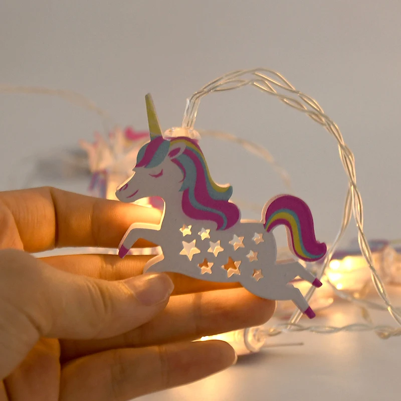 Décoration Licorne LED – Blanche, Rose Et Blanche, En Plastique, Pour Noël Ou Maison, Neuve