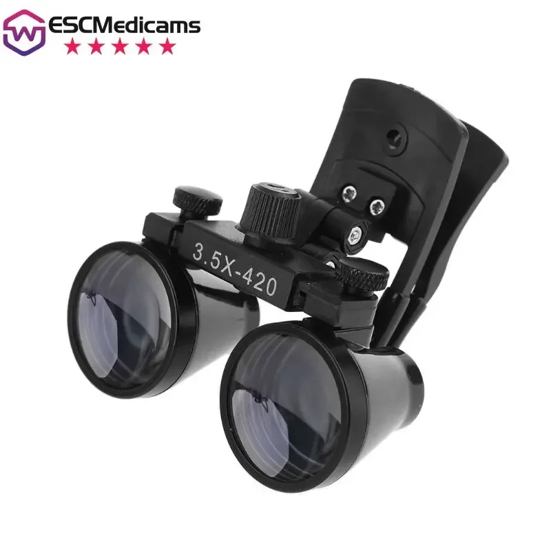 

Dental Surgical Headlight Magnification Binocular Loupes 2.5/3.5X Optical Glass Lens Clip Loupe Dentisit Surgical Lab Equipment