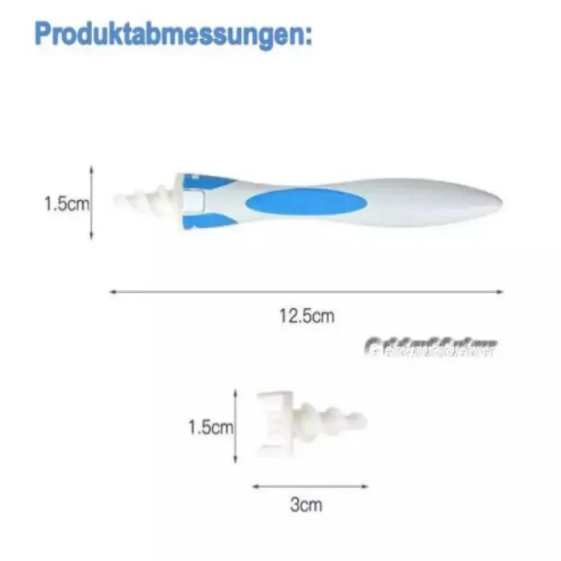 Silicone Ear Cleaner Set with Spiral Tips for Safe Wax Removal