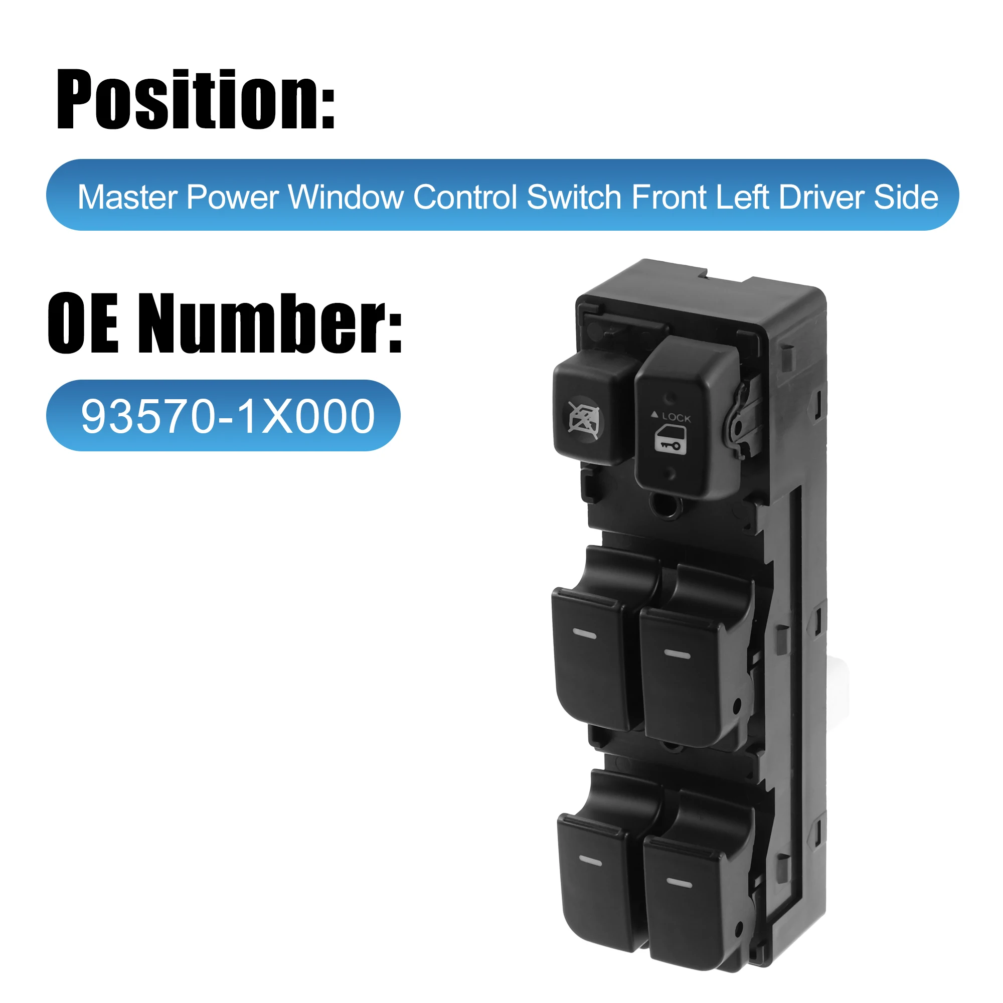 

X Autohaux 93570-1X000 автомобильный переключатель управления стеклоподъемником для KIA FORTE/CERATO KOUP/SHUMA KOUP 2010 2011 2012