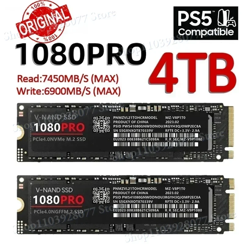 U*h様 V-NMSSD 1080 PRO NVMe M.2 SSD4TB U*h様 V-NMSSD 1080 PRO NVMe M.2 SSD4TB 2025 New Internal 1080