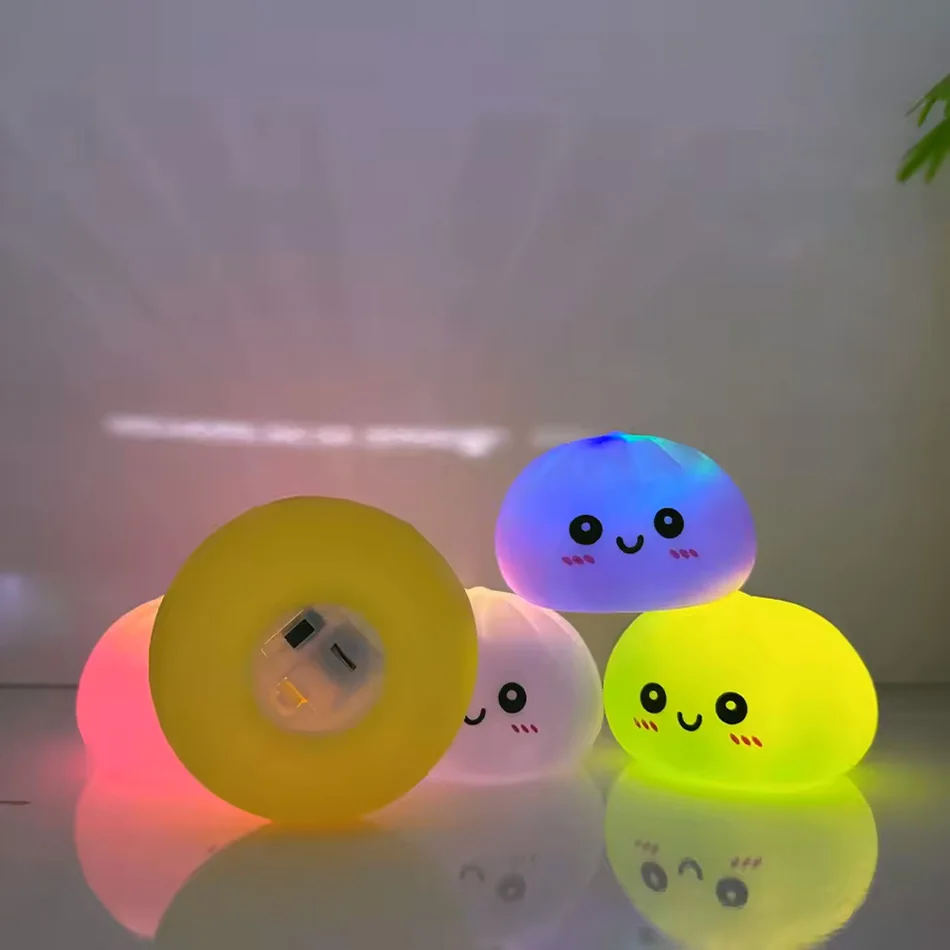 Luminous Dumpling Stress Relief Fidget Toy - Night Light & Desktop Decoration Gift