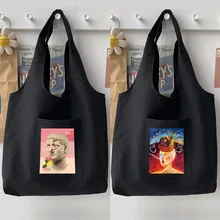 

Woman Bag Shopping Bag Handbag Commuter Large Capacity Shoulder Bag Casual Funny Retro Pattern Printing Lady Vest Bag Tote Bag