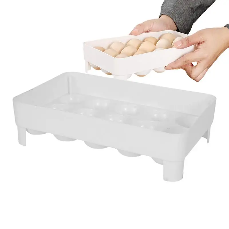 

Refrigerator Egg Organizer Fridge Under Shelf rack Anti-Collision Eggs Holder Stackable Storage stand fruit Dispenser tray