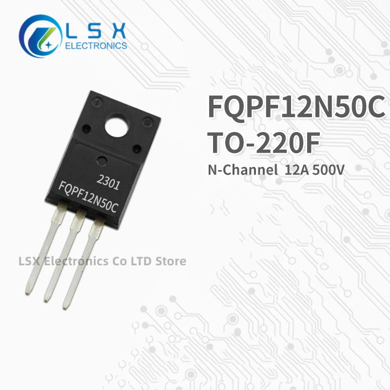 

10 шт., новые оригинальные прямые продажи с завода, FQPF12N50C TO-220F, оболочка N, канал, МОП-транзистор с полевым эффектом, 12 А, 500 в