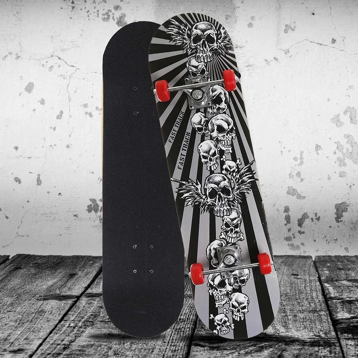 31 inch Skateboard Beginner Adult Kids Four-Wheeled Maple Board Double Rocker Professional High Speed Drift Sticker Skateboard skateboard accessories