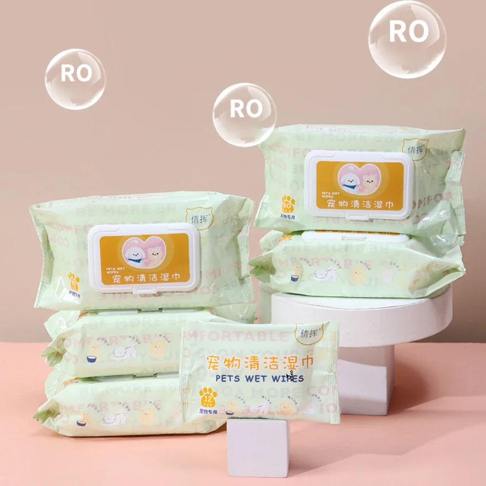 Toallitas hipoalergénicas para mascotas eliminan las manchas de lágrimas, limpian el cuerpo por 80 unidades.