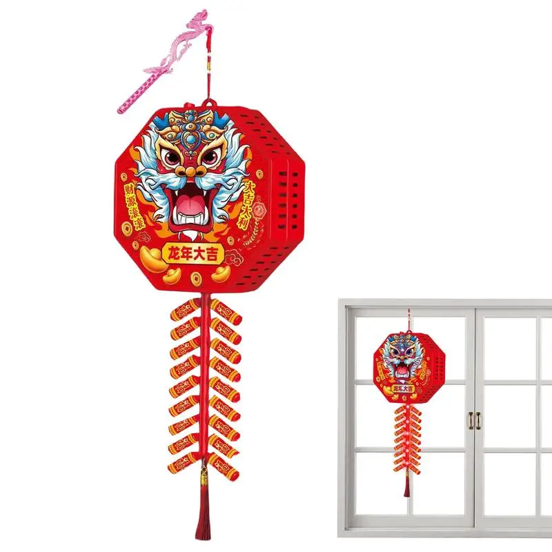 

Chinese New Year Ornament Chinese Style Electric Firecracker Decor Chinese Feng Shui Ornament Decoration Hung Decoration Supplie