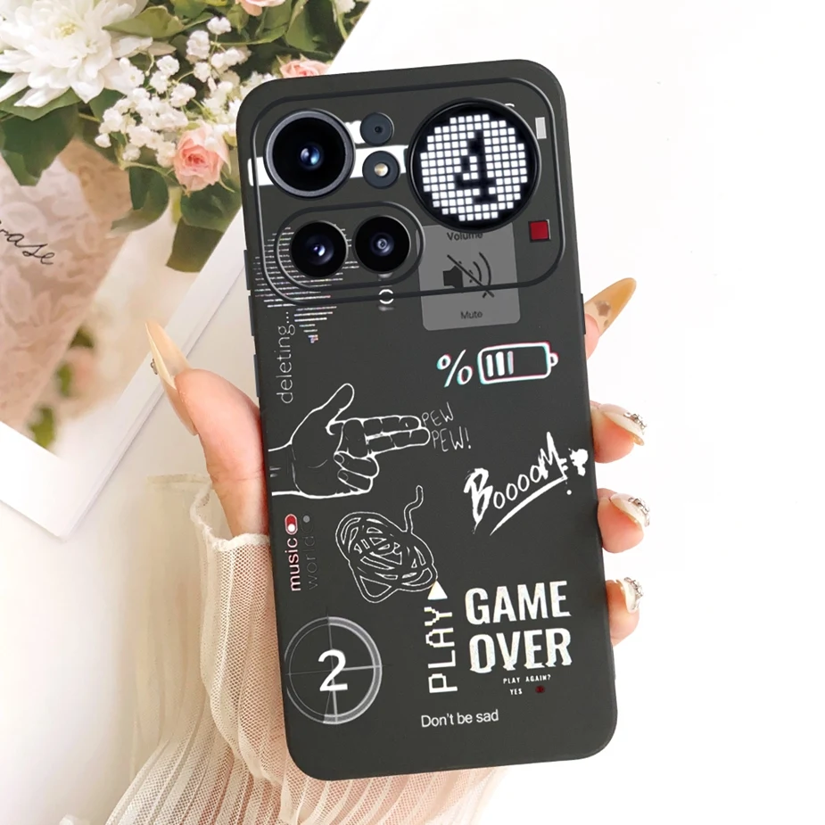 Cute Lucky Letters Fashion Cartoon Painted Cover Case