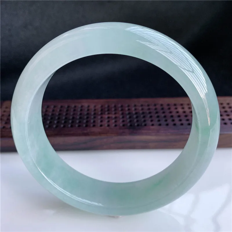 

Natural Myanmar Jade 54mm-62mm bracelet exquisite princess bracelet to send girlfriend to send mother Hetian jade