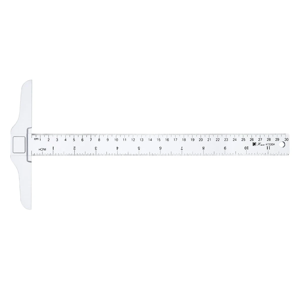 

T-shaped Ruler Double Sided Scale Students Drawing Rulers Measuring Tool Drafting for Engineers Draftsmen Artists