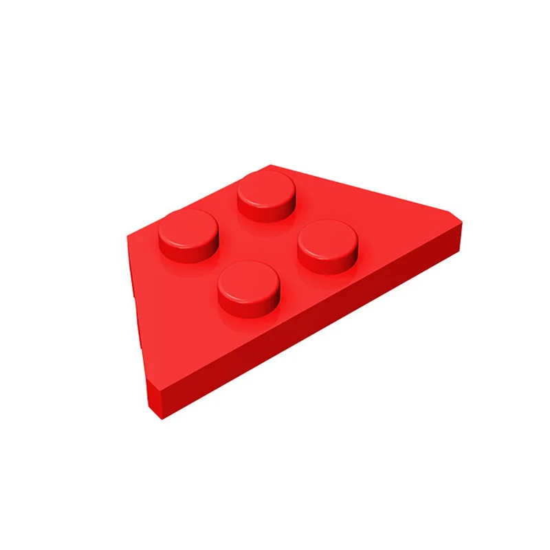 20pcs MOC 부품 51739 웨지 플레이트 2x4 mattoni compatibili DIY Assmble 빌딩 블록 입자 아이 퍼즐 cervello giocattolo