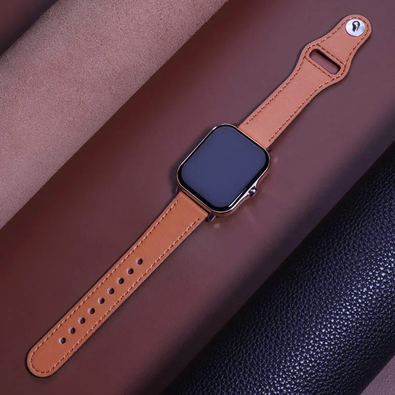 Premium Leather Watch Band - 20mm/22mm Strap