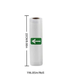 Premium Sous Vide Vacuum Sealer Roll Bags for Food Storage and Preservation (22CM x 500CM)