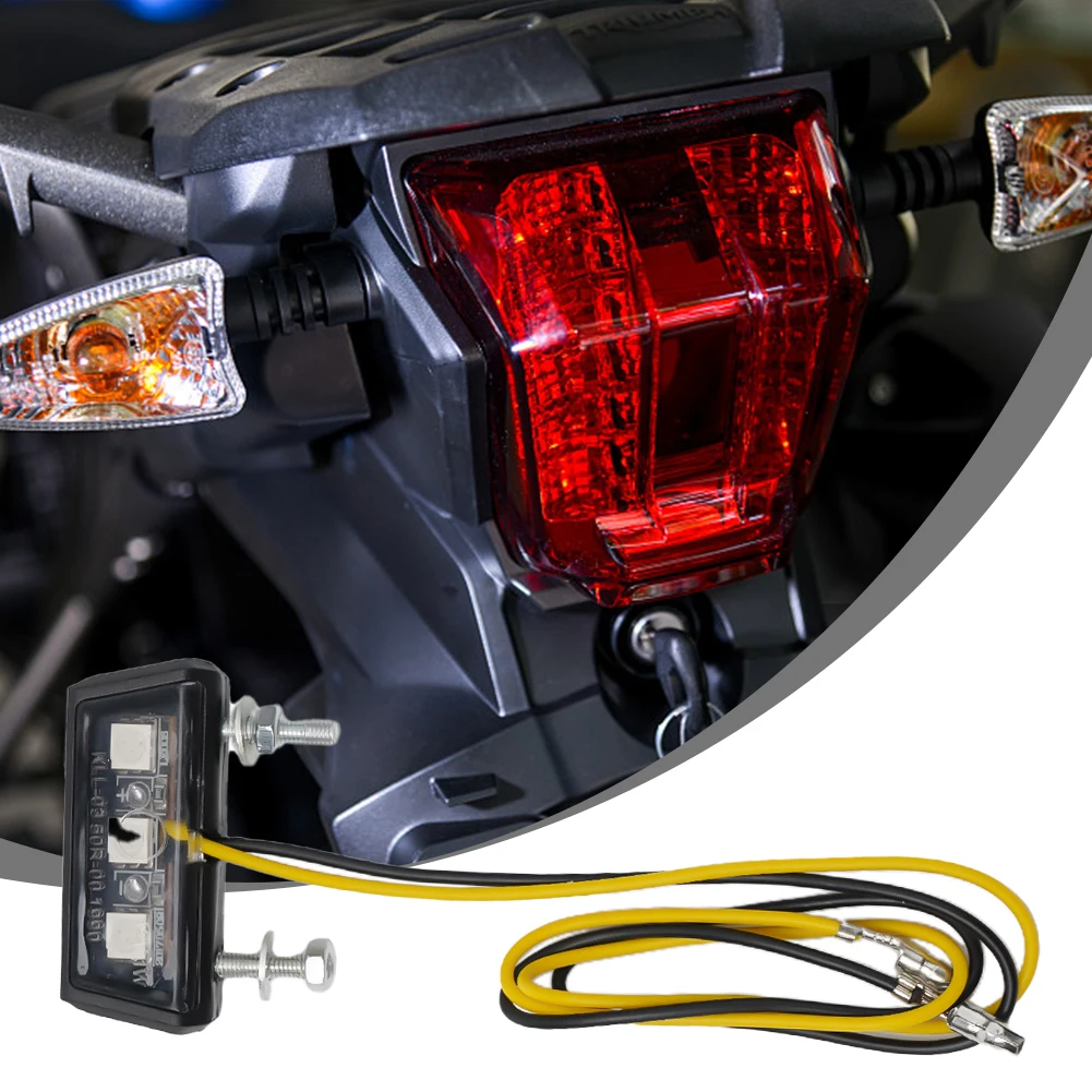 

Motorcycle License Plate LED Light Number Plate Light Rear Tail Light Universal 2024 Hot Sale Brand New And High Quality