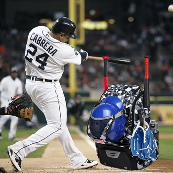 Borsa per Attrezzatura da Baseball e Softball, Leggera e Impermeabile, per Giovani e Adulti, T-Ball e Softball