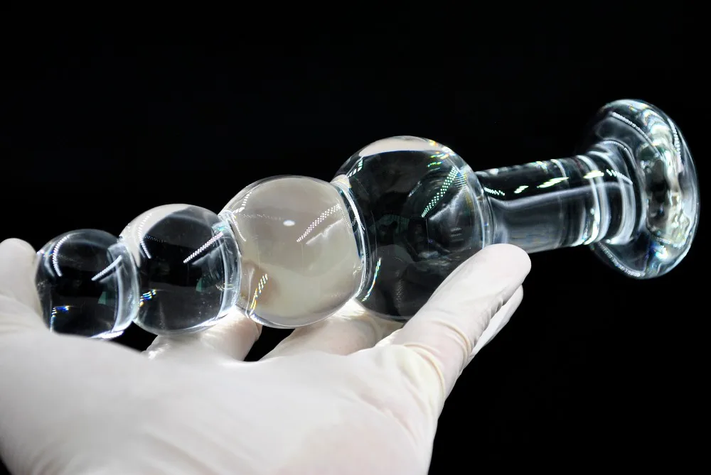 Grandi perline anali in vetro Pyrex, palline grandi, dildo di cristallo, butt plug, cazzo artificiale, masturbarsi_voghion.com