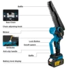 8 Inch Brushless Electric Saw With Oil Can Woodworking Handheld Pruning Chainsaw Garden Cutting Tool For Makita 18V Battery 2