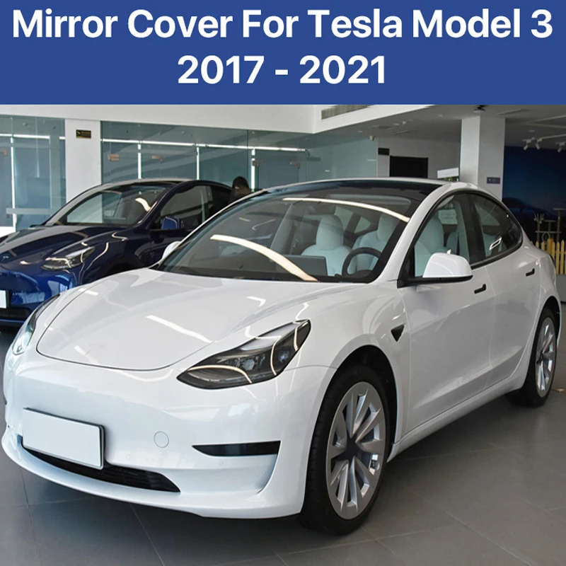 

Horn Rear View Side Mirror Cover Caps Fit For Tesla Model 3 2017 2018 2019 2020 2021 2022 Carbon Fiber Pattern Replacement
