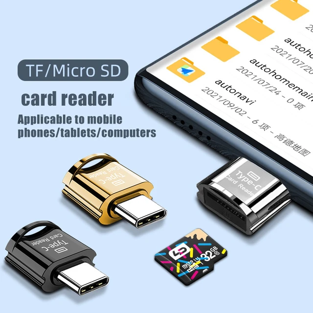 Micro SD Card Reader Adapter Type C Micro USB SD Memory Card Adapter for  MacBook Laptop USB 3.0 SD/TF OTG Card Reader