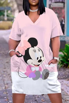 Robes longues élégantes pour femmes, vêtements pour femmes, grande taille, Disney, robes longues d'été, vêtements pour femmes, grand chic, 2024 3