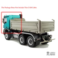 In Stock LESU 1/14  3Axles 6*6 Three-way RC Dump Truck 3348 Tipper DIY With ESC Light Sound W/O Cabin Toy TH11431 2