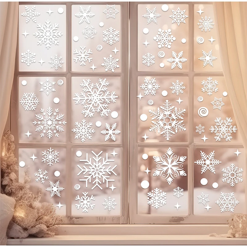 Christmas Snowman Snowflake Santa Claus Wall Sticker New Year Glass Window Decoration Mural Room Home Decor Electrostatic Decals wall stickers,self adhesive wall stickers,window stickers,vinyl stickers,vinyl wall stickers,self adhesive stickers