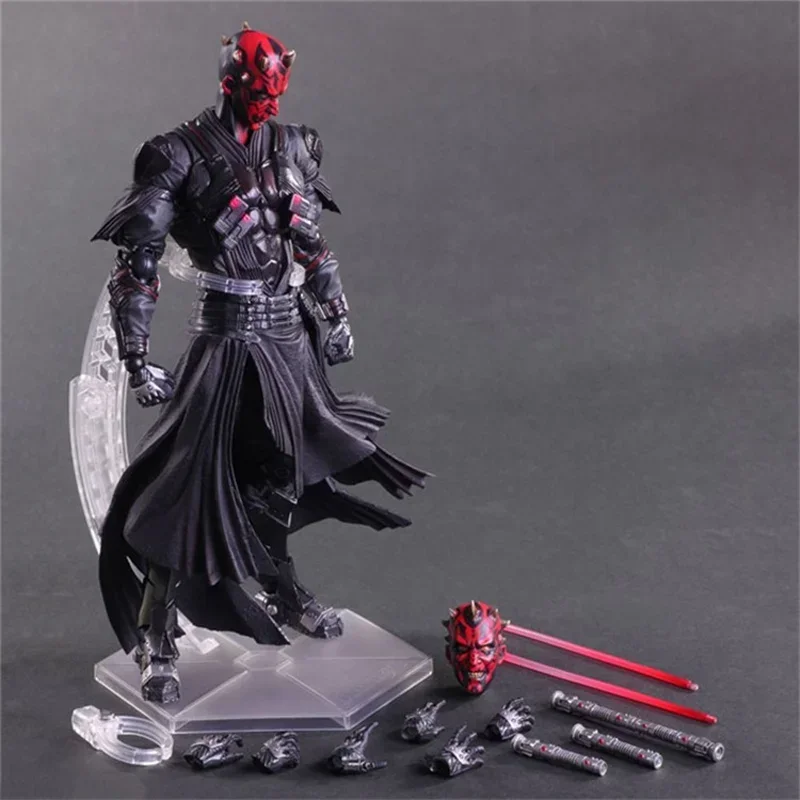 

Star Wars Black Knight White Soldier Darth Maul Boba Fett Action Figure Model Decorative Collectible Toys Festival gifts 28cm
