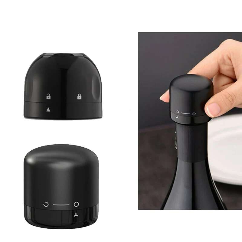 Wine Stopper Food Grade Silicone Leak-proof Sealer Retain Freshness Wine Plug Champagne Bottle Stopper Bar Tools Accessories