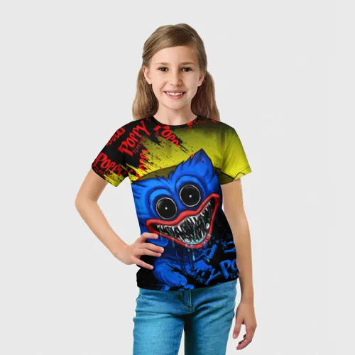 Camiseta infantil 3d poppy playtime hagi wagi eu vou pegar você! -  AliExpress