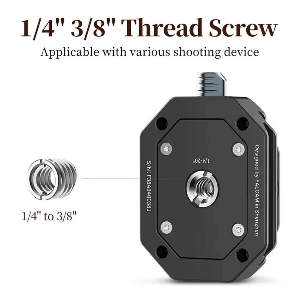 Falcam-universal Dslr Câmera Gimbal Arca Swiss Quick Release Plate Clamp Quick Switch Tripé Slider Mount Adapter F38 - Image 4