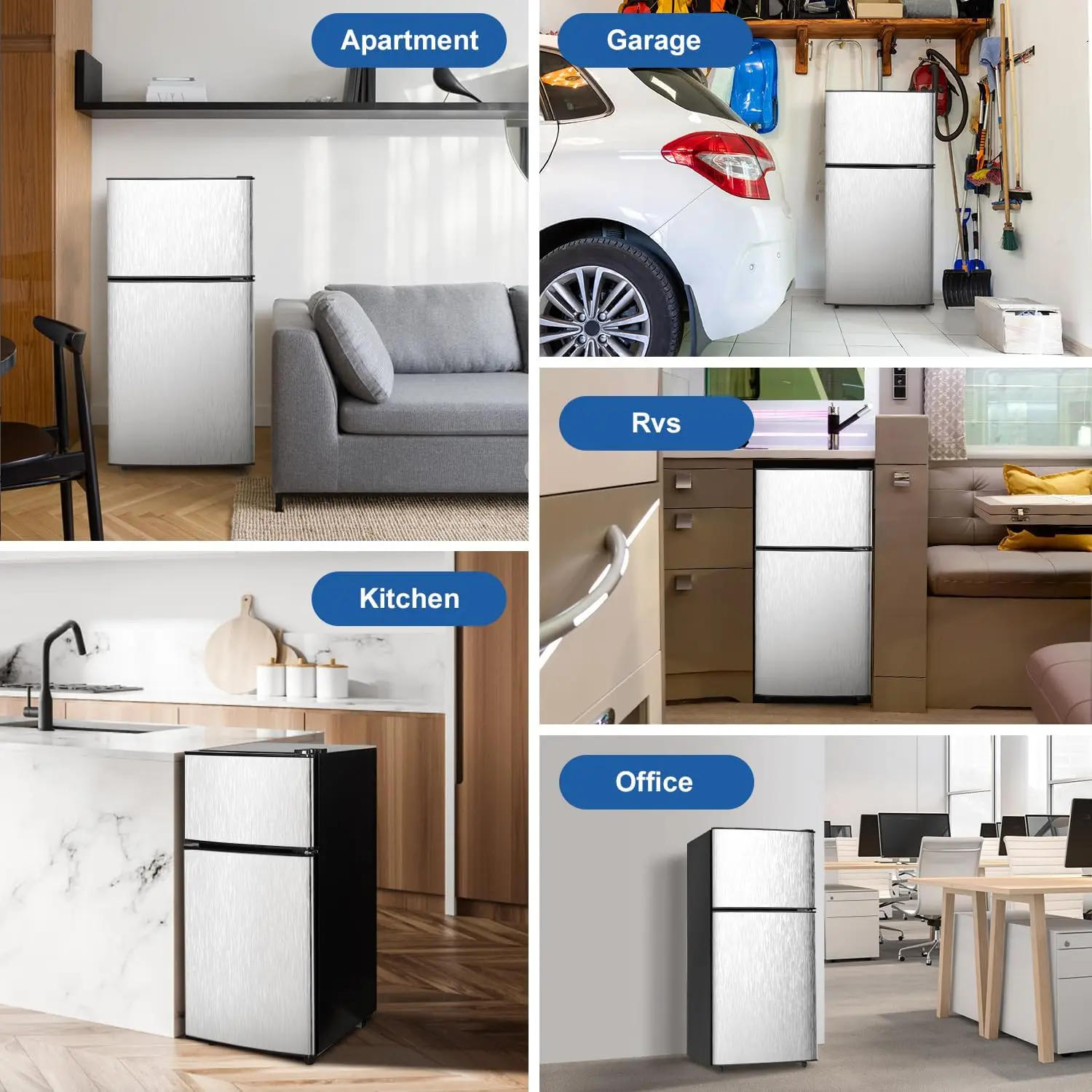 Mini Fridge with Freezer, 3.2 cuft Small Refrigerator, Energy Saving, Low Noise, Double Door Compact Refrigerator for Dorm 4 Mini Fridge with Freezer, 3.2 cuft Small Refrigerator, Energy Saving, Low Noise, Double Door Compact Refrigerator for Dorm 4