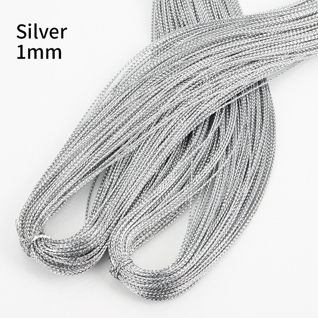 Rope Gold Silver Cord Gift Packing String Beading Thread for Jewelry Making DIY Braid Bracelet Tag Line Labels Mark Lanyard