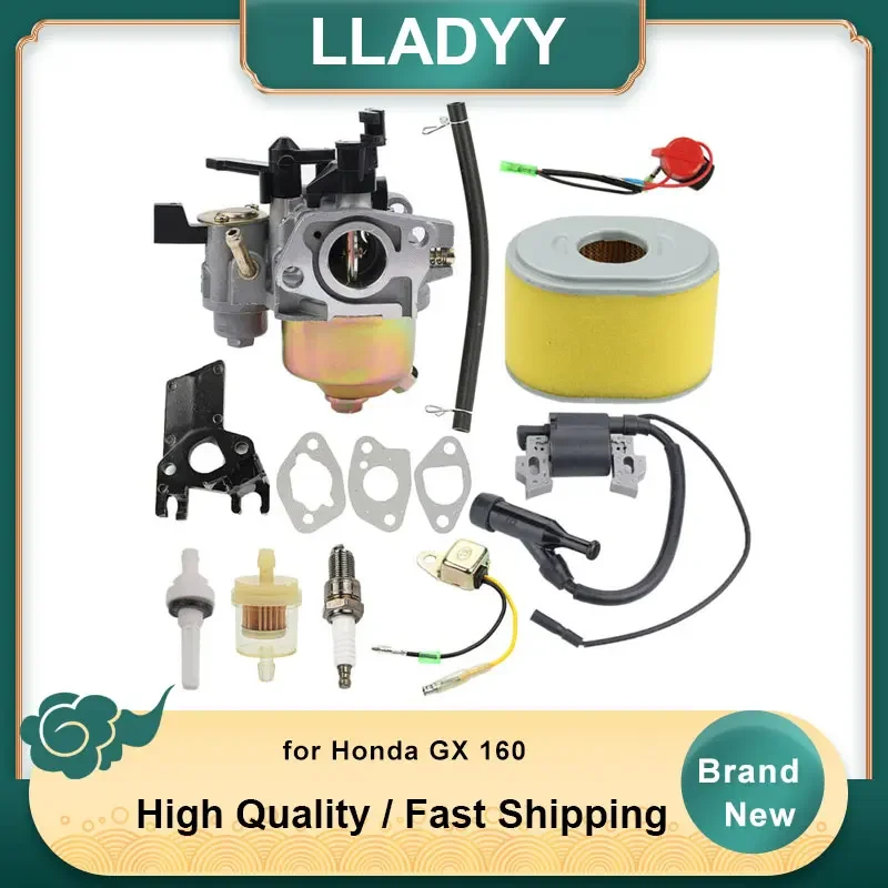 Kit Guarnizioni Candela Interruttore Tubo Olio Filtro Aria Carburatore Per Honda Gx 160