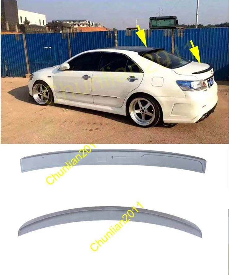 

Rear + Roof Factory Style Spoiler Wing ABS for 2007-2011 Toyota Camry 4dr Sedan Spoilers Wing 2PCS