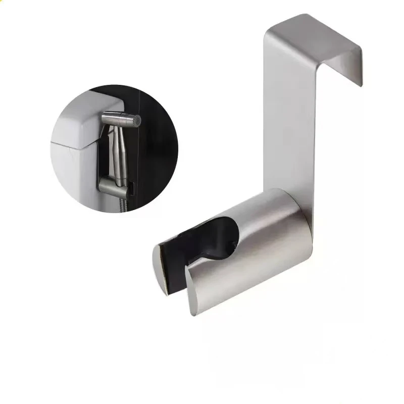 Stainless Steel Bidet Sprayer Holder Hook Bracket view 1