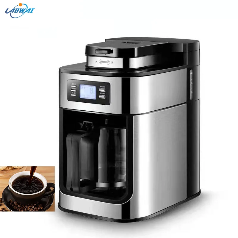 Fully Automatic Freshly Ground Coffee Machine American Style Household Small Coffee Grinder American Drip Pot