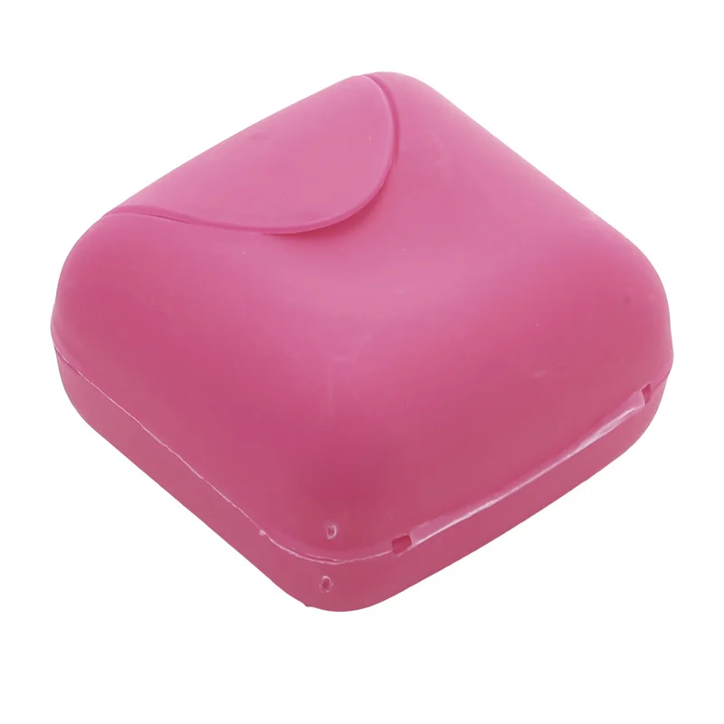 Jabonera De Viaje Con Tapa, Jabonera Portátil Para Ducha, 2 Piezas Azul Rosa 95990210