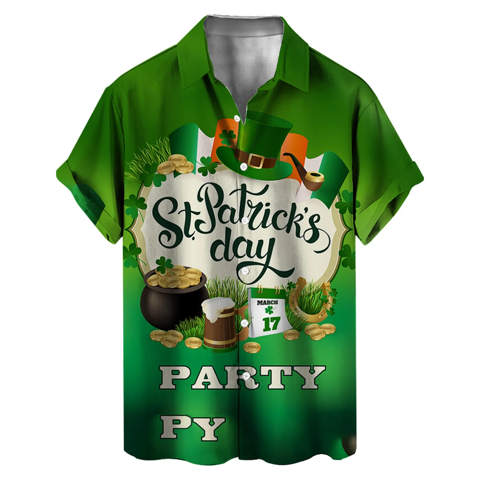 

Рубашка мужская с коротким рукавом, Повседневная Уличная одежда, гавайская кофта с 3D принтом, с принтом в стиле Св. Толстовки, осень