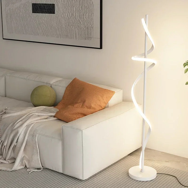 Lampa LED podłogowa nowoczesna dekoracja domu 140cm mocowanie linii Sofa narożna sypialnia salon gabinet oświetlenie wewnętrzne