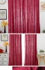 Retro Burgundy Cotton and Linen Curtains B&B Curtains for Living Dining Room Bedroom 5