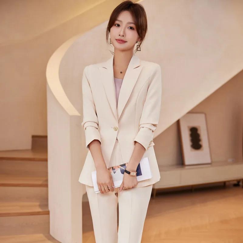 Uniform Designs Pantsuits Formal Women Business Work Wear Suits