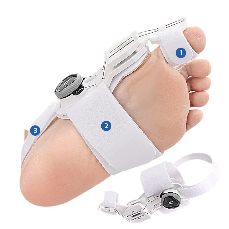 Toe Separators Toe Corrector Bunion Corrector Unisex Foot Hallux Valgus Braces Rotatable Toe Separator Straightener Adjustable Pedicure Finger Toe Corrector