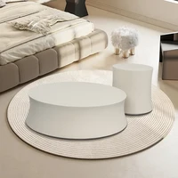 Table basse ronde blanche de styliste minimaliste italien, table d'appoint moderne, combinaison pour meubles de salon 1