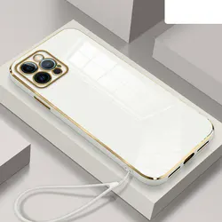 Plating Soft Rope Phone Case with Enhanced Protection - Oppo Reno7 5G (White Rope)