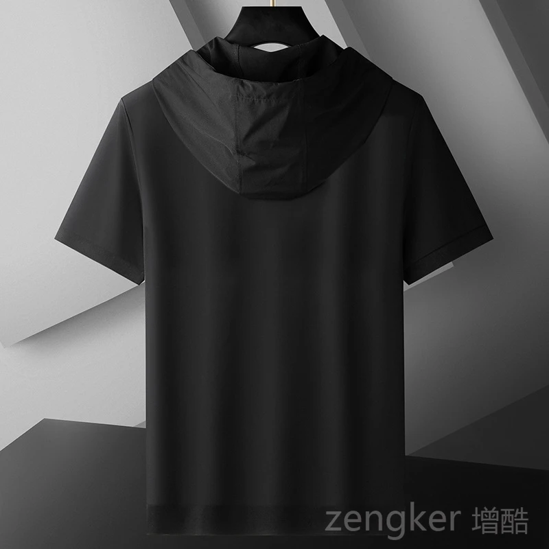 Summer new Shi plus size hooded short-sleeved T-shirt Clothes