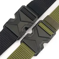 The New Men's 125cm Buckle Belt Nylon Braided Lightweight Breathable Daily Commuter Men's Belt 5