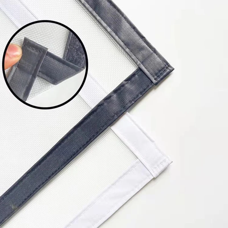 여름 창문 모기장 실내 방충망, DIY 맞춤형, 탈착식 보이지 않는 모기 방지 창 스크린 벨크로 스크린 네트